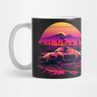 Porch 911 synthwave sunset Mug